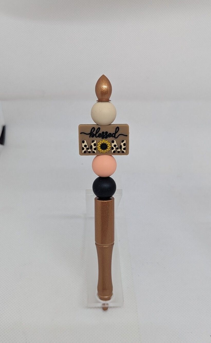 Beaded Pen: Blessed Mom, Gift Idea, NEW